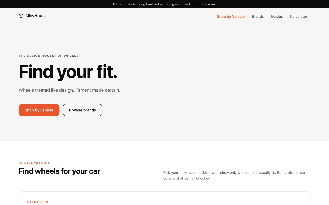 AlloyHaus homepage preview